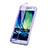 Funda Silicona Transparente Cubre Entero para Samsung Galaxy A5 SM-500F Morado