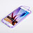 Funda Silicona Transparente Cubre Entero para Samsung Galaxy S6 Duos SM-G920F G9200 Morado