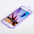 Funda Silicona Transparente Cubre Entero para Samsung Galaxy S6 SM-G920 Morado