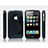 Funda Silicona Transparente S-Line para Apple iPhone 3G 3GS Negro