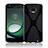 Funda Silicona Transparente X-Line T01 para Motorola Moto Z Play Negro