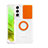 Funda Silicona Ultrafina Carcasa Transparente con Anillo de dedo Soporte A01 para Samsung Galaxy S21 Plus 5G Naranja
