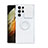 Funda Silicona Ultrafina Carcasa Transparente con Anillo de dedo Soporte S02 para Samsung Galaxy S21 Ultra 5G Blanco