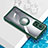 Funda Silicona Ultrafina Carcasa Transparente con Magnetico Anillo de dedo Soporte BH1 para Xiaomi Mi 10T 5G Verde
