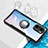 Funda Silicona Ultrafina Carcasa Transparente con Magnetico Anillo de dedo Soporte BH1 para Xiaomi Mi 11X 5G Negro