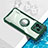 Funda Silicona Ultrafina Carcasa Transparente con Magnetico Anillo de dedo Soporte BH1 para Xiaomi Mi 13 Pro 5G Verde