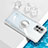 Funda Silicona Ultrafina Carcasa Transparente con Magnetico Anillo de dedo Soporte BH1 para Xiaomi Poco X3 GT 5G Blanco
