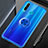 Funda Silicona Ultrafina Carcasa Transparente con Magnetico Anillo de dedo Soporte C01 para Huawei Honor 20 Lite Azul