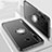 Funda Silicona Ultrafina Carcasa Transparente con Magnetico Anillo de dedo Soporte C01 para Huawei P30 Lite New Edition Negro