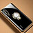 Funda Silicona Ultrafina Carcasa Transparente con Magnetico Anillo de dedo Soporte C01 para Huawei P30 Oro