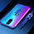 Funda Silicona Ultrafina Carcasa Transparente con Magnetico Anillo de dedo Soporte C01 para Oppo RX17 Pro Azul
