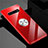 Funda Silicona Ultrafina Carcasa Transparente con Magnetico Anillo de dedo Soporte C01 para Samsung Galaxy S10 Rojo
