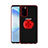Funda Silicona Ultrafina Carcasa Transparente con Magnetico Anillo de dedo Soporte C01 para Samsung Galaxy S20 5G Rojo