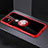 Funda Silicona Ultrafina Carcasa Transparente con Magnetico Anillo de dedo Soporte C02 para Apple iPhone 11 Rojo