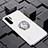 Funda Silicona Ultrafina Carcasa Transparente con Magnetico Anillo de dedo Soporte C02 para Huawei P30 Pro New Edition Blanco