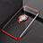 Funda Silicona Ultrafina Carcasa Transparente con Magnetico Anillo de dedo Soporte C02 para Oppo R15X Rojo