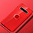 Funda Silicona Ultrafina Carcasa Transparente con Magnetico Anillo de dedo Soporte C03 para Samsung Galaxy S10 Plus Rojo