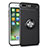 Funda Silicona Ultrafina Carcasa Transparente con Magnetico Anillo de dedo Soporte S01 para Apple iPhone 8 Plus Negro
