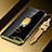 Funda Silicona Ultrafina Carcasa Transparente con Magnetico Anillo de dedo Soporte S01 para Huawei Enjoy 8e Oro