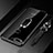 Funda Silicona Ultrafina Carcasa Transparente con Magnetico Anillo de dedo Soporte S01 para Huawei Honor 7A Negro