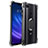 Funda Silicona Ultrafina Carcasa Transparente con Magnetico Anillo de dedo Soporte S01 para Xiaomi Mi 8 Lite Negro