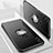 Funda Silicona Ultrafina Carcasa Transparente con Magnetico Anillo de dedo Soporte S01 para Xiaomi Mi A2 Lite Negro