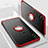 Funda Silicona Ultrafina Carcasa Transparente con Magnetico Anillo de dedo Soporte S01 para Xiaomi Mi A2 Lite Rojo