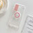 Funda Silicona Ultrafina Carcasa Transparente con Soporte para Xiaomi Redmi 9 Prime India Rosa