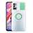 Funda Silicona Ultrafina Carcasa Transparente con Soporte para Xiaomi Redmi Note 10 5G Menta Verde