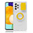 Funda Silicona Ultrafina Carcasa Transparente con Soporte S01 para Samsung Galaxy A52s 5G Amarillo