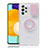 Funda Silicona Ultrafina Carcasa Transparente con Soporte S01 para Samsung Galaxy A52s 5G Rosa