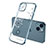 Funda Silicona Ultrafina Carcasa Transparente Flores para Apple iPhone 14 Azul