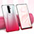 Funda Silicona Ultrafina Carcasa Transparente Flores para Xiaomi Redmi Note 8 Pro Rojo Rosa