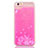 Funda Silicona Ultrafina Carcasa Transparente Flores T01 para Apple iPhone 6 Rosa