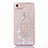 Funda Silicona Ultrafina Carcasa Transparente Flores T01 para Apple iPhone 8 Blanco