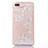 Funda Silicona Ultrafina Carcasa Transparente Flores T01 para Apple iPhone 8 Plus Blanco