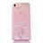 Funda Silicona Ultrafina Carcasa Transparente Flores T01 para Apple iPhone 8 Rosa