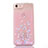 Funda Silicona Ultrafina Carcasa Transparente Flores T01 para Apple iPhone SE (2020) Rosa