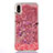 Funda Silicona Ultrafina Carcasa Transparente Flores T04 para Apple iPhone XR Rojo