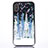 Funda Silicona Ultrafina Carcasa Transparente Flores T09 para Apple iPhone Xs Max Azul Cielo