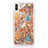 Funda Silicona Ultrafina Carcasa Transparente Flores T17 para Apple iPhone Xs Max Oro