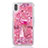 Funda Silicona Ultrafina Carcasa Transparente Flores T20 para Apple iPhone Xs Max Rosa Roja