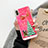 Funda Silicona Ultrafina Carcasa Transparente Flores T24 para Apple iPhone X Rojo