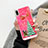 Funda Silicona Ultrafina Carcasa Transparente Flores T24 para Apple iPhone XR Rojo