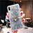 Funda Silicona Ultrafina Carcasa Transparente Flores T25 para Apple iPhone XR Azul Cielo
