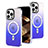 Funda Silicona Ultrafina Carcasa Transparente Gradiente con Mag-Safe Magnetic para Apple iPhone 13 Pro Max Azul