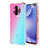 Funda Silicona Ultrafina Carcasa Transparente Gradiente G01 para Xiaomi Redmi K30 5G Cian