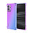 Funda Silicona Ultrafina Carcasa Transparente Gradiente para Realme GT2 Pro 5G Purpura Claro