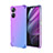 Funda Silicona Ultrafina Carcasa Transparente Gradiente para Realme V30t 5G Purpura Claro