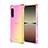 Funda Silicona Ultrafina Carcasa Transparente Gradiente para Sony Xperia 1 IV Amarillo